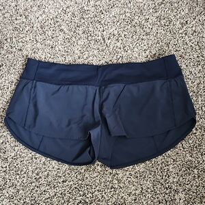 Lululemon Athletica Navy Blue Speed Shorts Size 12